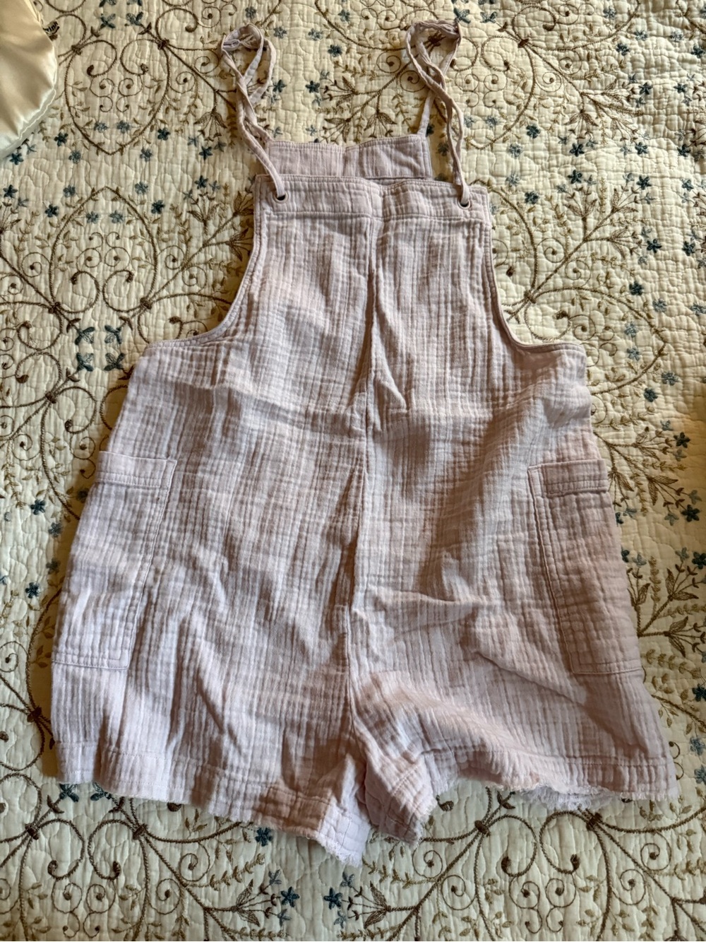 SO Pale Pink Gauze Short Overalls